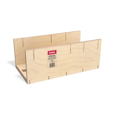 Intex PlasterX® Adjustable Wooden Dual Victorian ‘U-Shape’ Mitre Box (90°/135° & 230mm wide Cornice)